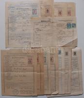 1886-1924 32db marhalevél az állatok utaztatásához Északnyugat-Magyarországról