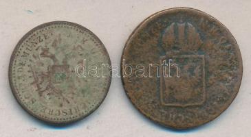 Ausztria 1816A. 1Kr + 1851. 1Kr T:3