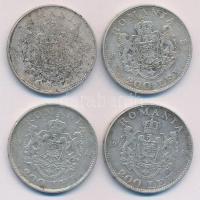 Románia 1942. 200L Ag (4x) T:2-,3 Romania 1942. 200 Lei Ag (4x) C:VF,F