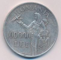Románia 1946. 100.000L Ag T:3 Romania 1946. 100.000 Lei Ag C:F
