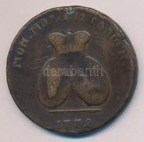 Moldávia/Havasalföld 1772. 2P 3k Br T:3 Moldavia/Wallachia 1772. 2 Para 3 Kopeck Br C:F