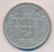 1930. 5P Ag "Horthy-jobbra" T:3