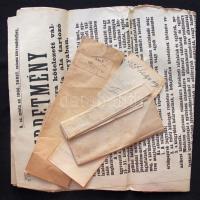 1884-1924 22db hirdetmény Komárom környékéről: választási, adózási, toborzási hirdetmények, vásári t...