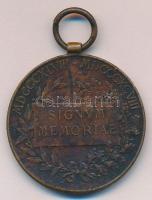 1898. Jubileumi Emlékérem a Fegyveres Erő Számára "Signum memoriae" Br érem mellszalag nélkül T:2- 1898. Commemorative Jubilee Medal for the Armed Forces without ribbon C:VF