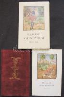 Flamand kalendárium - Helikon kiadó, bársonyborítás, Soltész Zoltánné kísérőtanulmányával védőtokban