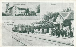 Türje vasútállomás, premontrei rendház (b)