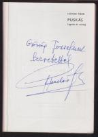 1985 Hámori Tibor: Puskás - Legenda és valóság, Puskás saját kezű dedikálásával