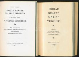 Horae Beatae Mariae Virginis - az egri főegyházmegyei könyvtárban őrzött kódex hasonmása hozzá tartó...