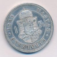 1883KB. 1Ft Ag "Barokk címer" T:2 ph.