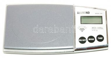 Elektronikus ékszermérleg új állapotban, eredeti dobozában, 500gr-ig