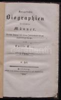Emile A.: Kurzgefasste Biographien berühmte Männer seit dem Anfange des 12-ten Jahrhunderts bis zum Gegenwartigen Epoche. II. Heft Pressburg 1834. Landerer. 60p. késöbbi kartonkötésben / in cartboard binding