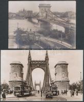 10db klf régi budapesti fotómásolat villamosokkal