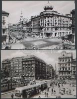 10db klf régi budapesti fotómásolat villamosokkal