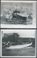 8db fotómásolat klf osztrák-magyar hadihajókról