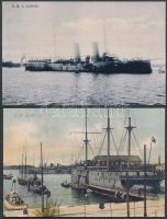 8db fotómásolat klf osztrák-magyar hadihajókról