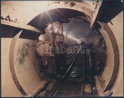 8db klf méretű fotó a BKV-ról: építkezések, műhelyek, dolgozókról készült csoportkép, stb