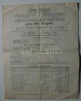 1901 Lipik-fürdő vendégeinek névjegyzéke (szakadások) / List of guests of Lipik