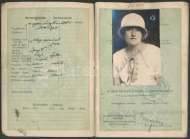 1927 Puhafedeles útlevél