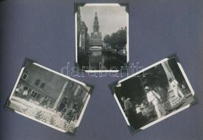 cca 1930 Olaszországi utazás 98 db fotót tartalmazó fotóalbum jó állapotban, kompletten /  cca 1930 Italy 98 photos in album