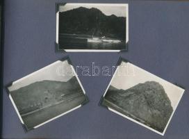 cca 1930 Olaszországi utazás 98 db fotót tartalmazó fotóalbum jó állapotban, kompletten / 
cca 1930 ...