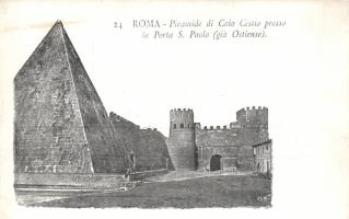 Roma Pyramid of Cestius, Gate of St. Paul