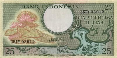 Indonézia 1959. 5R + 10R + 25R T:I,II,III
Indonesia 1959. 5 Rupiah + 10 Rupiah + 25 Rupiah C:Unc,XF,...