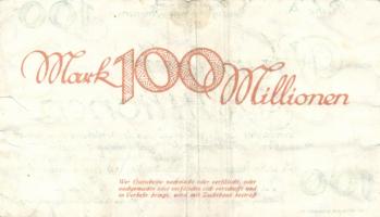 Német Birodalom/Weimari Köztársaság/Erfurt/Dresden-Neustadt 1923.8.14. 1.000.000M + 1923.9.26. 100.0...