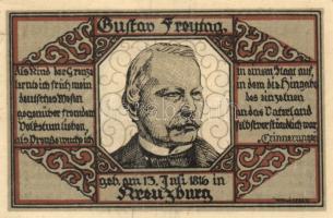 Német Birodalom/Weimari Köztársaság/Odenwald/Osterfeld/Kreuzburg 1918. 1M + 1921.12.15. 100Pf + DN 1...