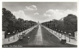 Berlin, Ost-West-Achse, bus, automobiles