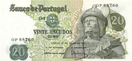 Portugália 1971. 20Esc + 1978. 20Esc T:I,I- Portugal 1971. 20 Escudoa + 1978. 20 Escudos C:Unc,AU