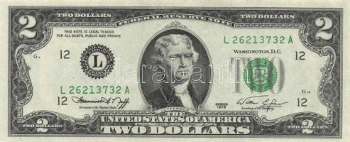 Amerikai Egyesült Államok 1976. 2$ + Venezuela 2007. 2B T:I-,I USA 1976. 2 Dollars + Venezuela 2007. 2 Bolivares C:Au,Unc