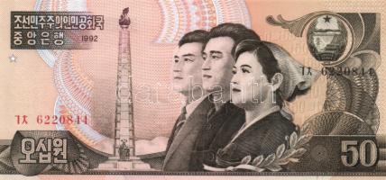 Észak-Korea 1992. 50W + 1998. 5W + 10W + 2005. 200W T:I
North Korea 1992. 50 Won + 1998. 5 Won + 10 ...