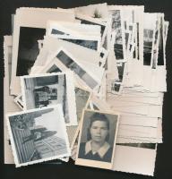 cca 1940-1960 102 db részben magyar városképeket ábrázoló fotó