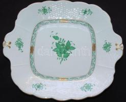 21 darabos kézzel festett és aranyozott, sorszámozott, Apponyi vert-mintás, jelzett Herendi porcelán...
