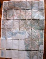 1916 Az olasz front színes térképe / Map of the Italian battlefield 90x120 cm