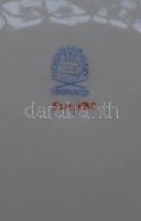 6db Kézzel festett sorszámozott Viktória avec bord en or-mintás jelzett Herendi porcelán süteményes ...