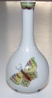 Kézzel festett sorszámozott Viktória-mintás jelzett Herendi porcelán egyszálas váza hibátlan állapot...