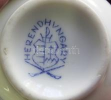 Kézzel festett sorszámozott Viktória-mintás jelzett Herendi porcelán egyszálas váza hibátlan állapot...