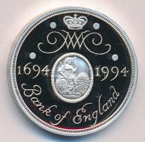 Nagy Britannia 1994. 2Ł Ag "300 éves a Bank of England" eredeti dísztokban tanúsítvánnyal ...