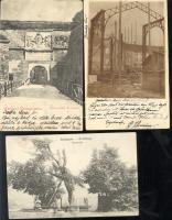 11 db háború előtti városképes lap, főleg történelmi Magyarország, határon túli területek is