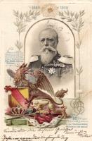 Friedrich von Baden 50th anniversary, Bavarian patriotic Emb. litho