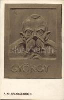 György / George V, A Mi Jóbarátaink II. Kner Izidor postcard