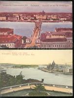 5 db régi magyar városképes lap