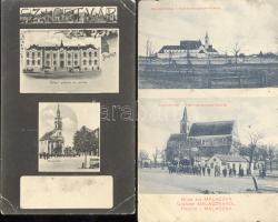 2 db régi városképes lap, Malacka és Szigetvár