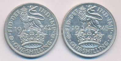 Nagy-Britannia 1942/45. 1Sh Ag VI. György T:2 Great Britain 1942/45. 1 Shilling Ag "George VI" C:XF