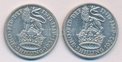 Nagy-Britannia 1931/32. 1Sh Ag V. György T:2,2- Great Britain 1931/32. 1 Shilling Ag "George V" C:XF,VF