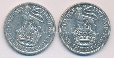 Nagy-Britannia 1927/31. 1Sh Ag V. György T:2- Great Britain 1927/31. 1 Shilling Ag "George V" C:VF