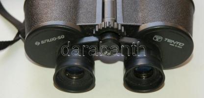 Tento márkájú távcső 10x50mm, lencsevédővel, szíjjal, jó állapotban (tisztításra szorul) /
USSR bino...
