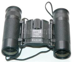 Optus márkájú kisméretű távcső 8x21-es nagyítással, szíjjal, tisztításra szorul / Small binoculars, need cleaning