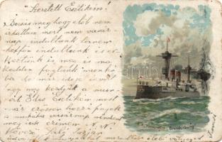 SMS Brandenburg, litho (small tear)